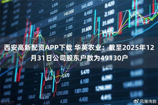 西安高新配资APP下载 华英农业：截至2025年12月31日公司股东户数为49130户